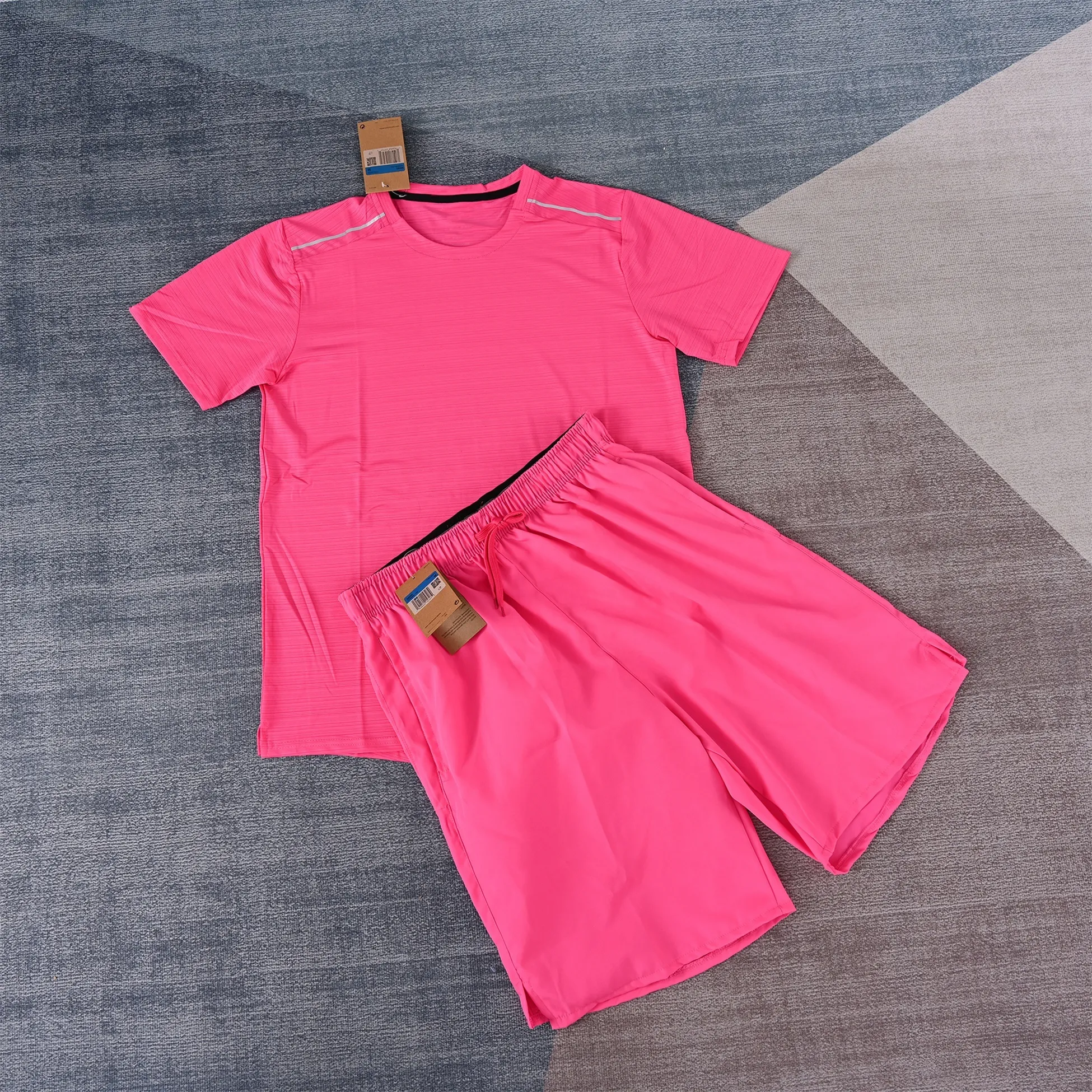 Ensemble maillot et short de football  pour homme, survêtement de sport, manches courtes, 100 % coton, impression